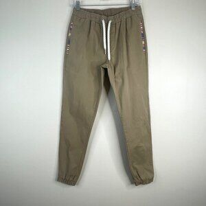 Wowie Aztec Mens Rambler Small Beige Khaki Comfort Joggers Casual Lounge Hiking